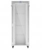Lanberg Szafa stojąca rack 19 cali 42U 800x1000 szara drzwi szkalne flat pack